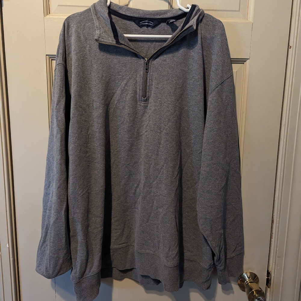 Unisex Grey quarter zip